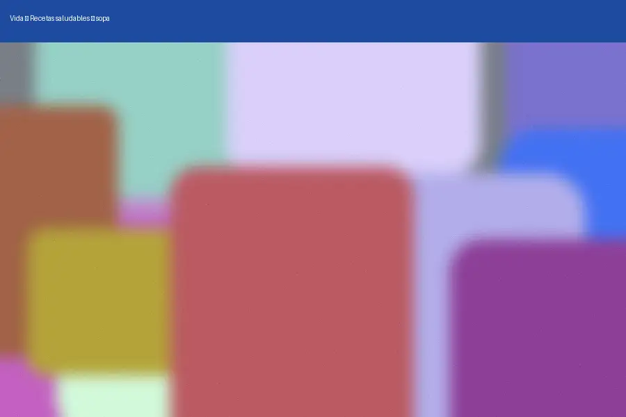 Recetas saludables: sopa (2026)